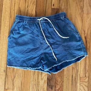 Wilfred free drawstring denim shorts - medium